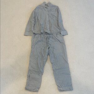 Maternity Poplin Pajama shirt and pants set